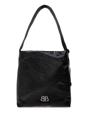 Balenciaga Monaco leather shoulder bag - Black
