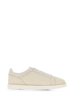 Brunello Cucinelli suede panelled sneakers - Neutrals