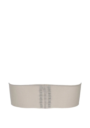 Rick Owens sheer-finish bandeau top - Neutrals