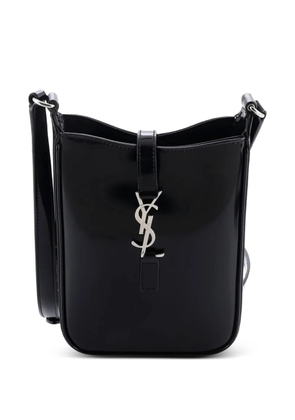 Saint Laurent Pre-Owned Le 5 a 7 Vertical Patent Mini shoulder bag - Black