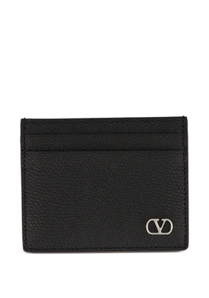 Valentino Garavani VLogo Signature leather card holder - Black