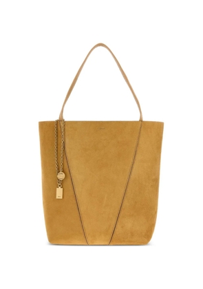 Chloé medium Spin suede tote bag - Yellow