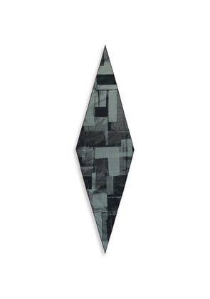 Zegna abstract-print diamond-shaped scarf - Grey
