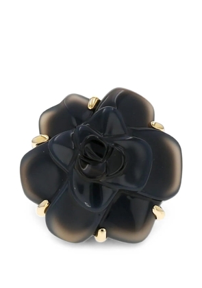 CHANEL Pre-Owned 2000s Camelia chalcedony ring - Gold