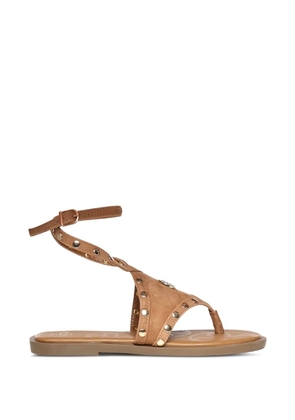 V°73 stud-embellished wrap-around sandals - Brown