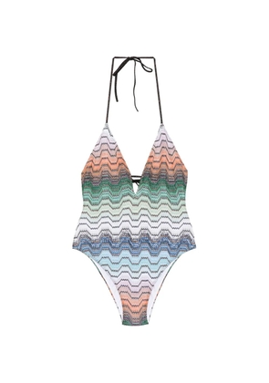 Missoni chevron-pattern swimsuit - Green