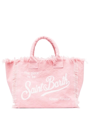 MC2 Saint Barth logo-print tote bag - Pink