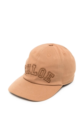 Chloé logo-embroidered baseball cap - Neutrals
