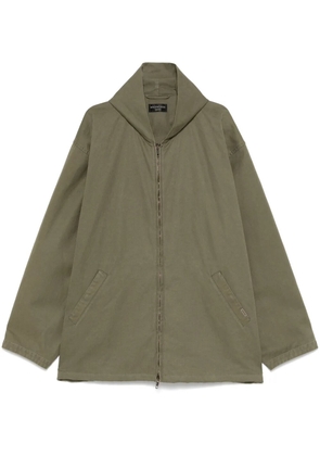 Balenciaga hooded zip-up jacket - Green