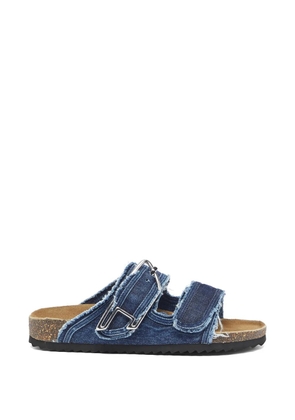 Diesel raw-cut D-buckle sandals - Blue