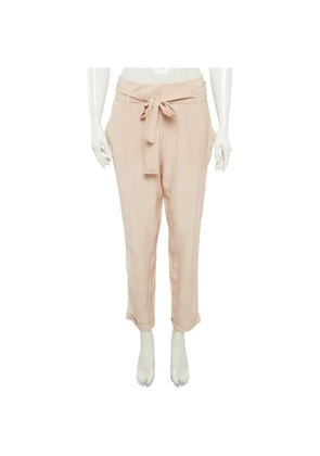 Roberto Cavalli Vintage belted silk trousers - Pink
