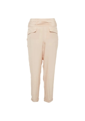 Roberto Cavalli Vintage belted silk trousers - Pink