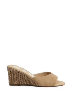 Manebi suede wedge espadrilles - Brown