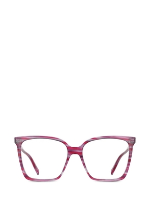 Karl Lagerfeld striped square-frame glasses - Red