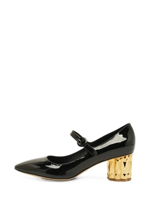 Ferragamo Pre-Owned patent leather mary jane pumps - Black