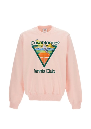 Casablanca Tennis club Icon graphic-print sweater - Pink
