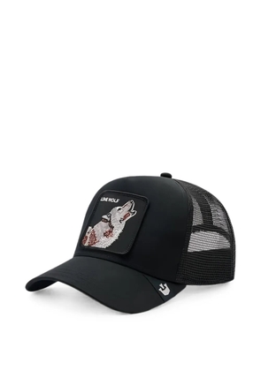 GOORIN BROS Lone Wolf patch-detail mesh-panel trucker hat - Black