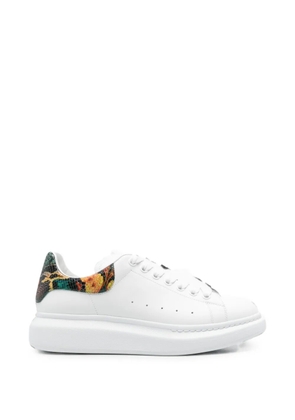 Alexander McQueen animal-print lace-up sneakers - White