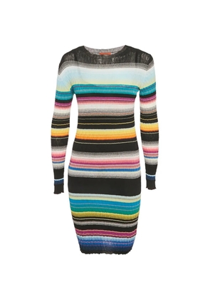 Missoni Pre-Owned striped rib-knit dress - Black