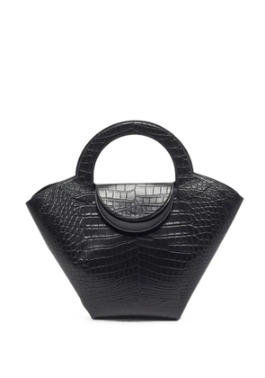 Bottega Veneta Pre-Owned Doll crocodile-embossed tote bag - Black