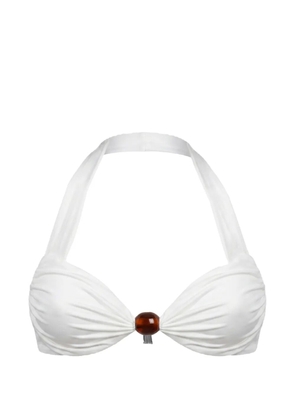Nicholas Sirena halter bikini top - ivory - White