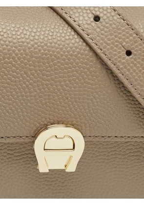 Aigner Vintage small Genoveva Pearl top-handle leather tote bag - Neutrals