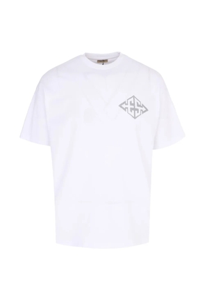 Exit Society logo-print cotton T-shirt - White
