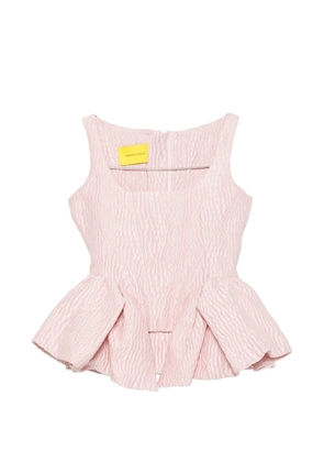 Marques'Almeida peplum-hem top - Pink