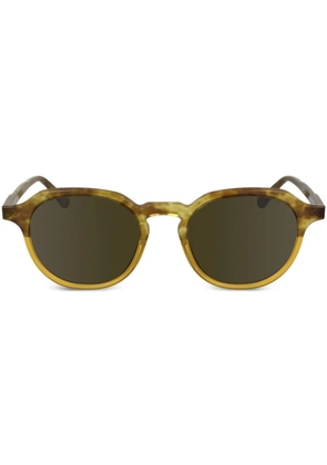 Calvin Klein pantos-frame sunglasses - Brown