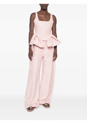 Marques'Almeida peplum-hem top - Pink