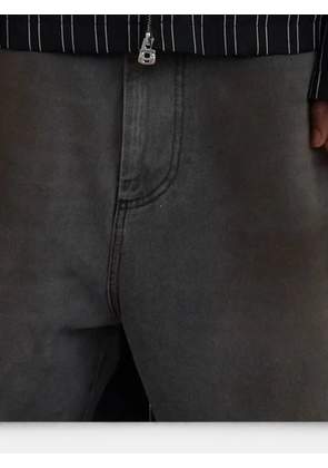 Takahiromiyashita The Soloist pinstriped patch-detail jacket - Black