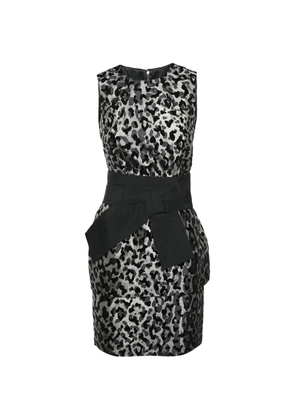 Dolce & Gabbana Pre-Owned leopard-print sheath mini dress - Grey