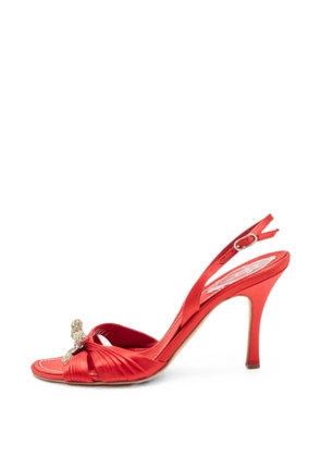 René Caovilla crystal-embellishment sandals - Red