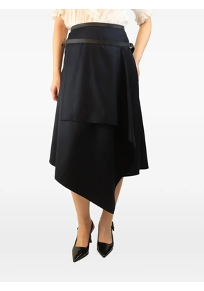 Fendi Pre-Owned draped asymmetric midi skirt - Blue
