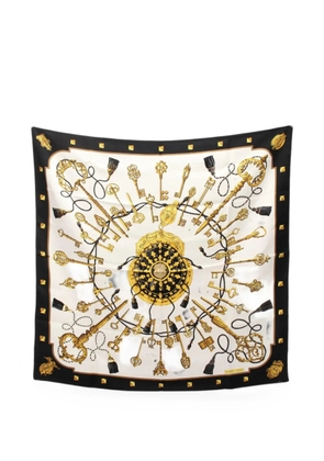 Hermès Pre-Owned 2010s Les Cles scarf - Neutrals