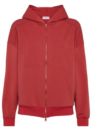 Brunello Cucinelli french-terry hoodie - Red