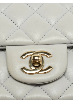 CHANEL Pre-Owned mini quilted top handle handbag - Grey