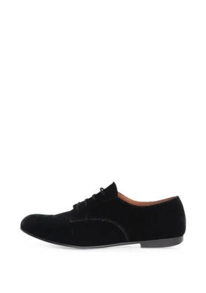 Daniela Gregis lace-up velvet loafers - Black