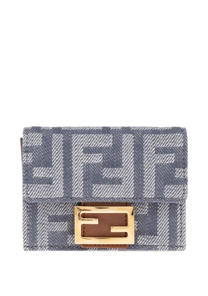 FENDI FF-pattern tri-fold wallet - Grey