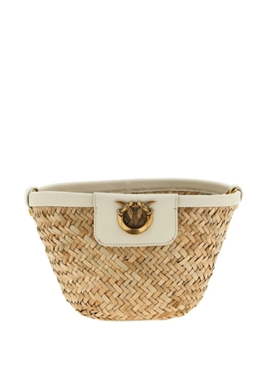 PINKO Love Summer bucket bag - Neutrals