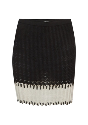 Missoni Pre-Owned zig zag knit skirt - Black