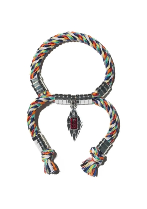 Kiko Kostadinov charm-embellished rope bracelet - Silver