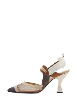 Fendi Pre-Owned Colibri slingback pumps - Neutrals