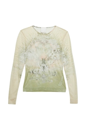 Givenchy Pre-Owned monogram-pattern T-shirt - Neutrals