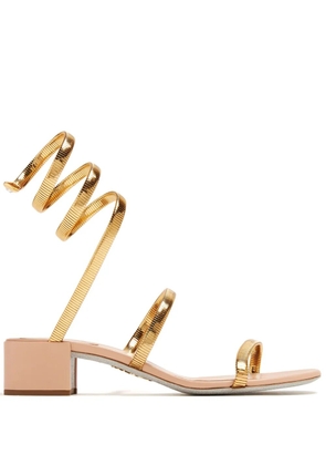 René Caovilla 40mm Juniper sandals - Gold