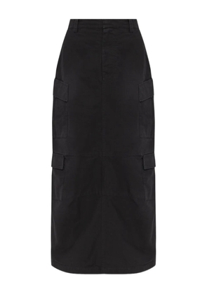 Balenciaga cargo pocket midi skirt - Black