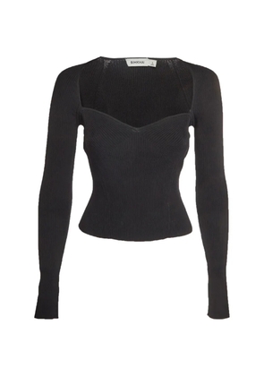ZIMMERMANN Giuliana sweetheart-neck sweater - Black