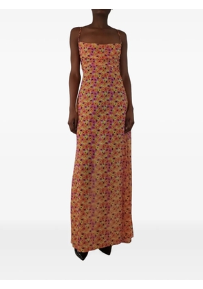 BANANHOT floral-print maxi dress - Orange