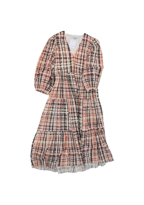 Joie check-pattern maxi dress - Orange