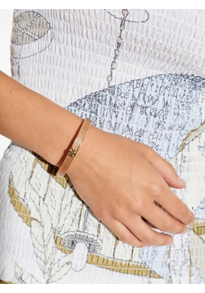 Tory Burch Double T medium textured bangle - Pink